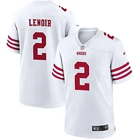 Deommodore Lenoir Men's Nike White San Francisco 49ers Game Custom Player Jersey