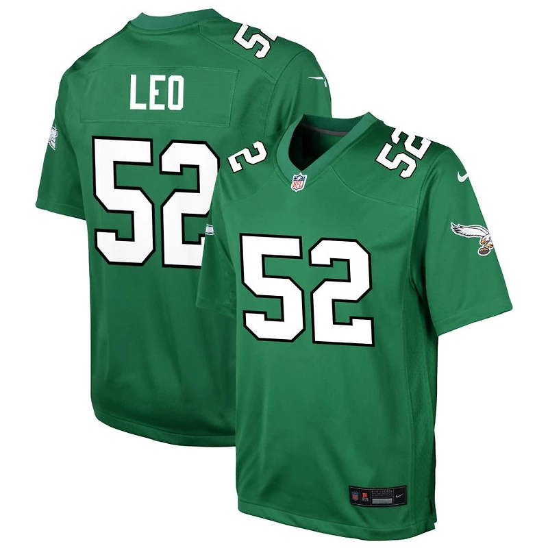 Titus Leo Youth Nike Kelly Green Philadelphia Eagles Alternate Custom Game Jersey