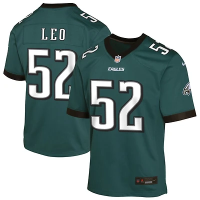 Titus Leo Youth Nike Midnight Green Philadelphia Eagles Custom Game Jersey