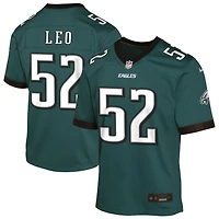 Titus Leo Youth Nike Midnight Green Philadelphia Eagles Custom Game Jersey