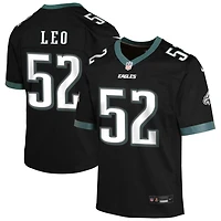 Titus Leo Youth Nike Black Philadelphia Eagles Alternate Custom Game Jersey