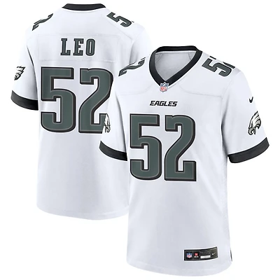 Titus Leo Men's Nike White Philadelphia Eagles Custom Game Jersey