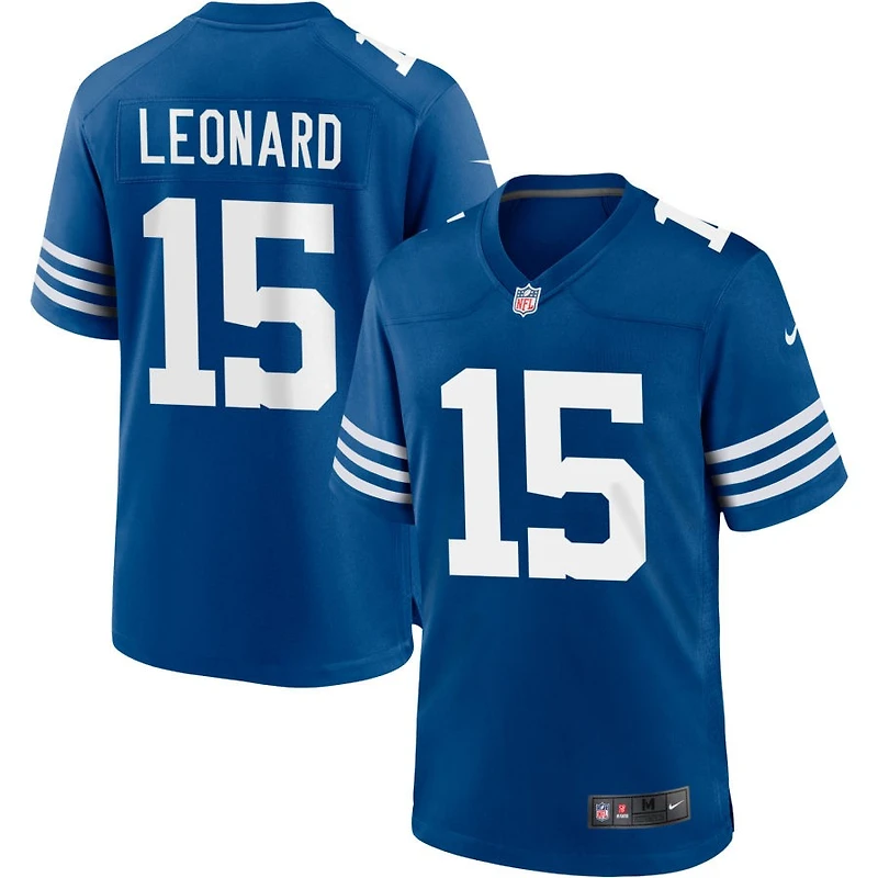 Riley Leonard Men's Nike Royal Indianapolis Colts Alternate Custom Jersey