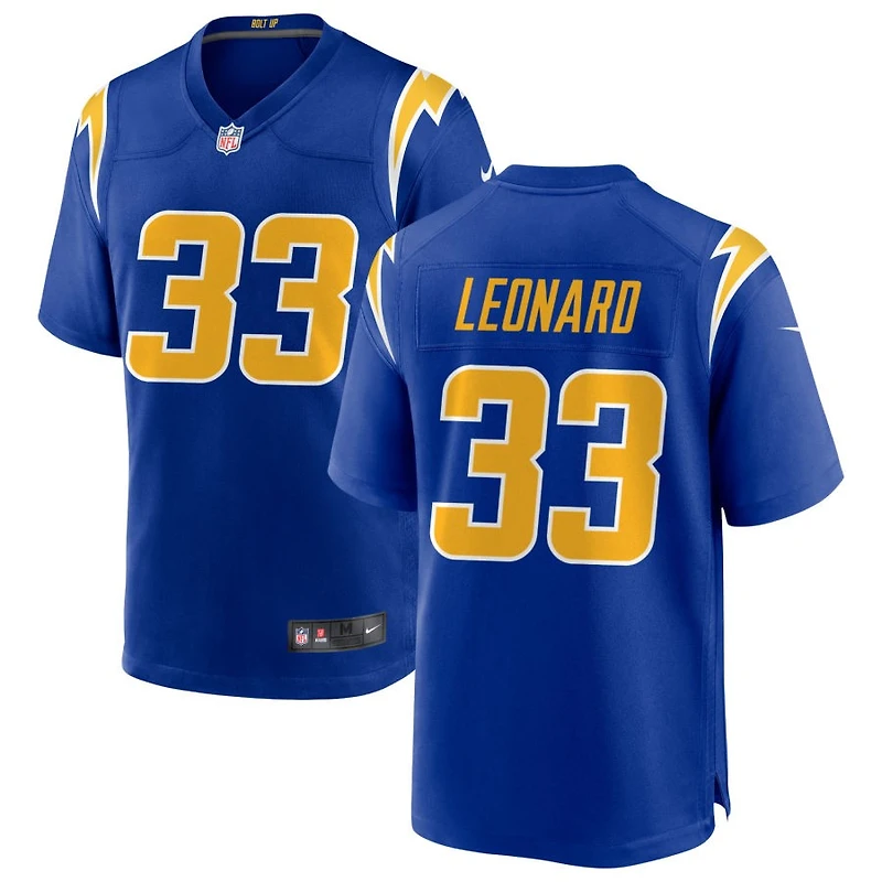 Deane Leonard Men's Nike Royal Los Angeles Chargers Alternate Custom Game Jersey