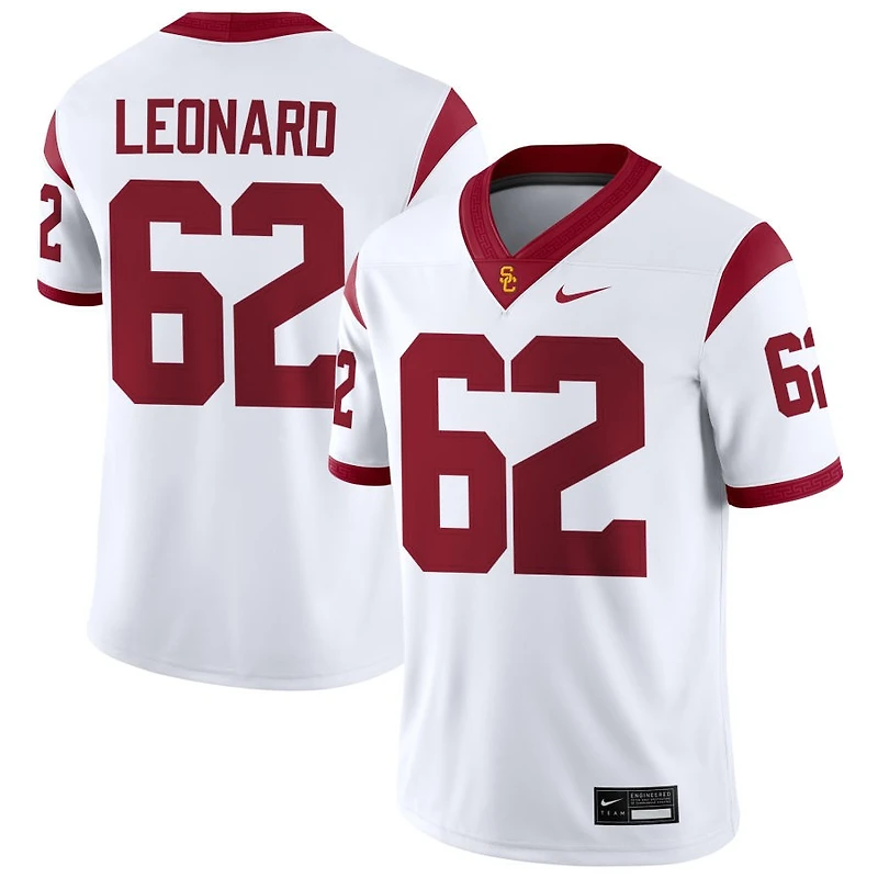 Travis Leonard Men's Nike Cardinal USC Trojans NIL Pick-A-Player Game Jersey
