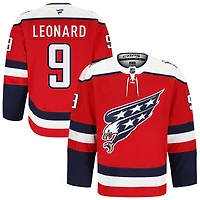Ryan Leonard Men's Fanatics Red Washington Capitals Alternate Authentic Pro Custom Jersey