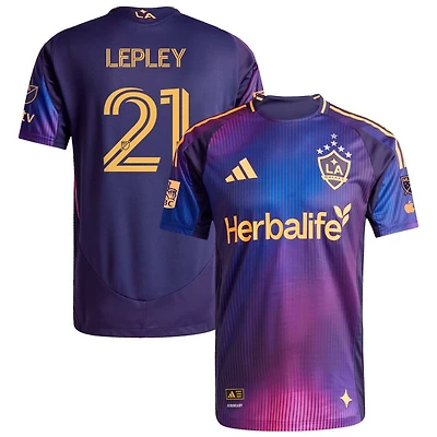 Tucker Lepley Men's adidas Navy LA Galaxy 2025 RIZON On-Field Authentic Patch Custom Jersey