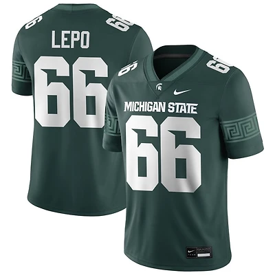 Ashton Lepo Men's Nike Green Michigan State Spartans NIL Pick-A-Player Game Jersey