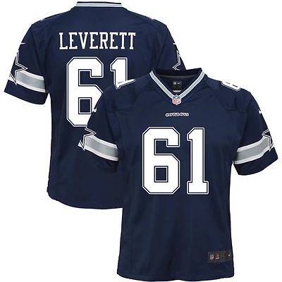 Nick Leverett Youth Nike Navy Dallas Cowboys Custom Game Jersey