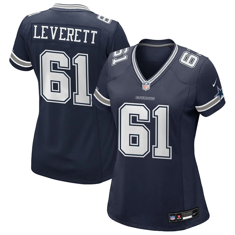 Nick Leverett Women's Nike Navy Dallas Cowboys Custom Game Jersey
