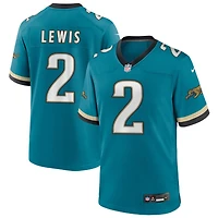 Jourdan Lewis Men's Nike Teal Jacksonville Jaguars Prowler Throwback Custom Game Jersey