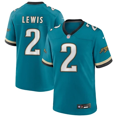 Jourdan Lewis Men's Nike Teal Jacksonville Jaguars Prowler Throwback Custom Game Jersey