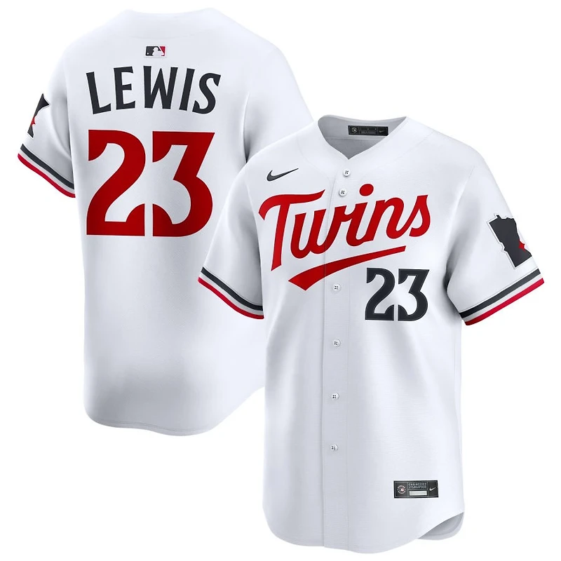 Royce Lewis Men's Nike White Minnesota Twins Home Limited Custom Jersey