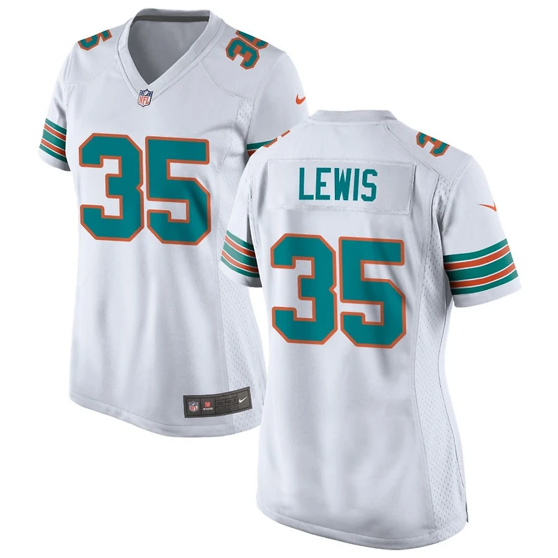 Clarence Lewis Women's Nike  White Miami Dolphins Alternate Custom Game Jersey