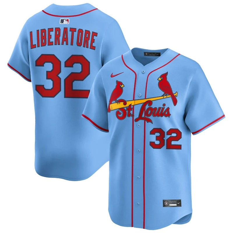 Matthew Liberatore Men's Nike Light Blue St. Louis Cardinals Alternate Limited Custom Jersey
