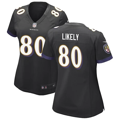 Isaiah Likely Women's Nike Black Baltimore Ravens Alternate Custom Game Jersey