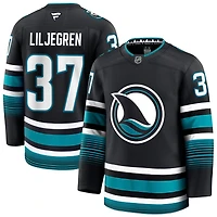 Timothy Liljegren Men's Fanatics Black San Jose Sharks Alternate Premium Custom Jersey