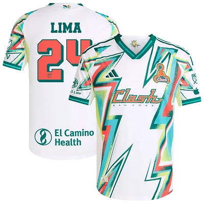 Nick Lima Men's adidas White San Jose Earthquakes 2025 Third Authentic Custom Jersey