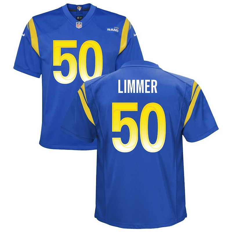 Beaux Limmer Youth Nike Royal Los Angeles Rams Custom Game Jersey