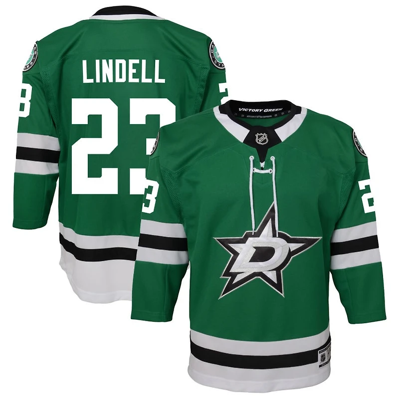 Esa Lindell Youth Green Dallas Stars Home Custom Premier Jersey