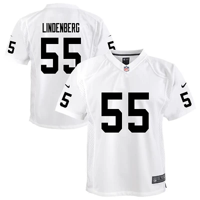 Cody Lindenberg Youth Nike White Las Vegas Raiders Team Custom Game Jersey