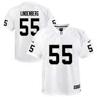 Cody Lindenberg Youth Nike White Las Vegas Raiders Team Custom Game Jersey