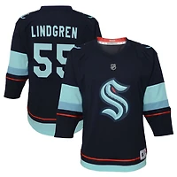 Ryan Lindgren Youth Navy Seattle Kraken Home Replica Custom Jersey