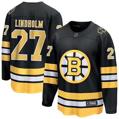 Hampus Lindholm Men's Fanatics  Black Boston Bruins Home Breakaway Custom Jersey