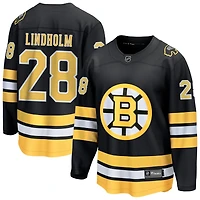 Elias Lindholm Men's Fanatics  Black Boston Bruins Home Breakaway Custom Jersey