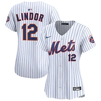 Francisco Lindor Women's Nike  White New York Mets Home Limited Custom Jersey