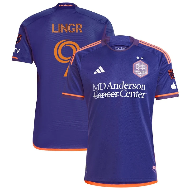 Ondrej Lingr Men's adidas  Purple Houston Dynamo FC 2024 Still Holdin' Authentic Custom Jersey
