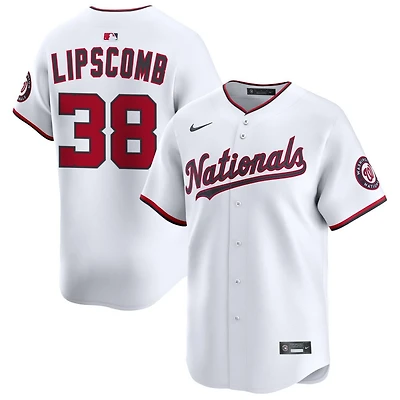 Trey Lipscomb Youth Nike  White Washington Nationals Home Custom Limited Jersey
