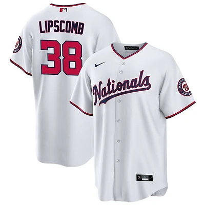 Trey Lipscomb Youth Nike White Washington Nationals Replica Custom Jersey