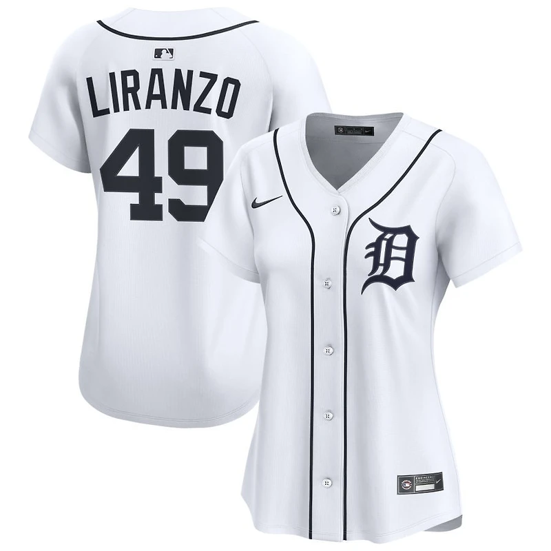 Thayron Liranzo Women's Nike White Detroit Tigers Home Limited Custom Jersey