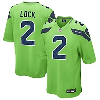 Drew Lock Men's Nike Neon Green Seattle Seahawks Alternate Custom Game Jersey