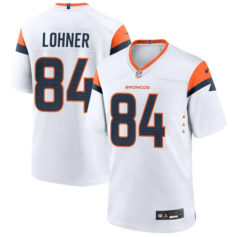 Caleb Lohner Men's Nike  White Denver Broncos Mile High Collection Custom Game Jersey