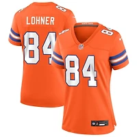 Caleb Lohner Women's Nike Orange Denver Broncos Mile High Collection 1977 Throwback Custom Game Jersey