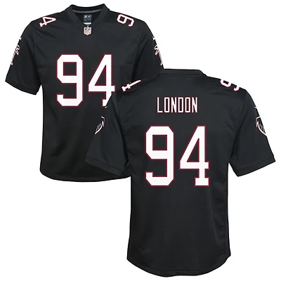 LaCale London Youth Nike Black Atlanta Falcons Throwback Custom Game Jersey