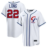 Jonathon Long Men's Nike White Chinese Taipei Baseball 2026 World Baseball Classic Home Pick-A-Player Jersey