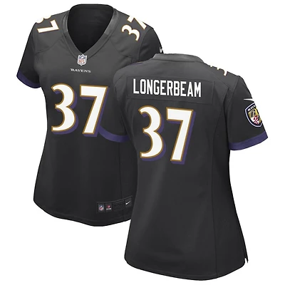 Robert Longerbeam Women's Nike Black Baltimore Ravens Alternate Custom Game Jersey