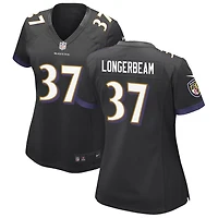 Robert Longerbeam Women's Nike Black Baltimore Ravens Alternate Custom Game Jersey