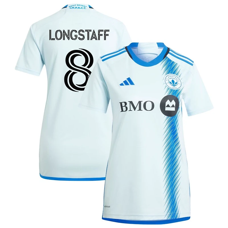 Matthew Longstaff Women's adidas Light Blue CF Montreal 2024 La Main Replica Custom Jersey
