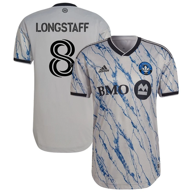 Matthew Longstaff Men's adidas Gray CF Montreal 2023 Secondary Authentic Custom Jersey