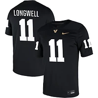 Bryan Longwell Men's Nike Black Vanderbilt Commodores NIL Pick-A-Player Game Jersey
