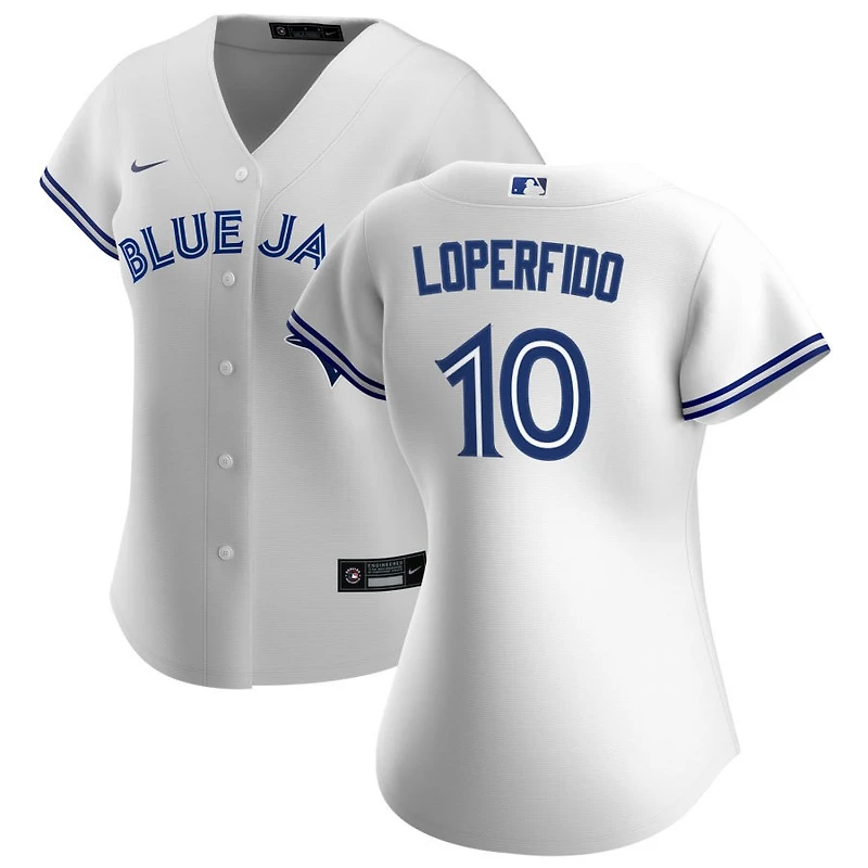 Joey Loperfido Women's Nike White Toronto Blue Jays Home Replica Custom Jersey