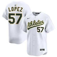 Jacob Lopez Men's Nike White Athletics Home Limited Custom Jersey