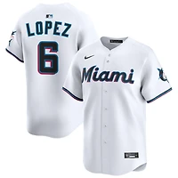 Otto Lopez Youth Nike  White Miami Marlins Home Custom Limited Jersey