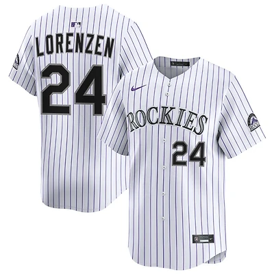 Michael Lorenzen Men's Nike White Colorado Rockies Home Limited Custom Jersey