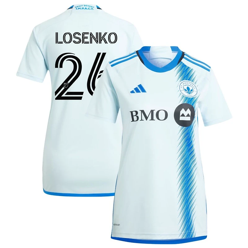 Ivan Losenko Women's adidas Light Blue CF Montreal 2024 La Main Replica Custom Jersey