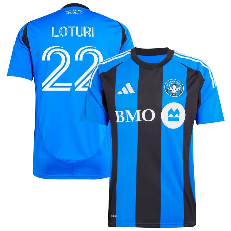 Victor Loturi Men's adidas Blue CF Montreal 2025 Montréal Original Replica Custom Jersey
